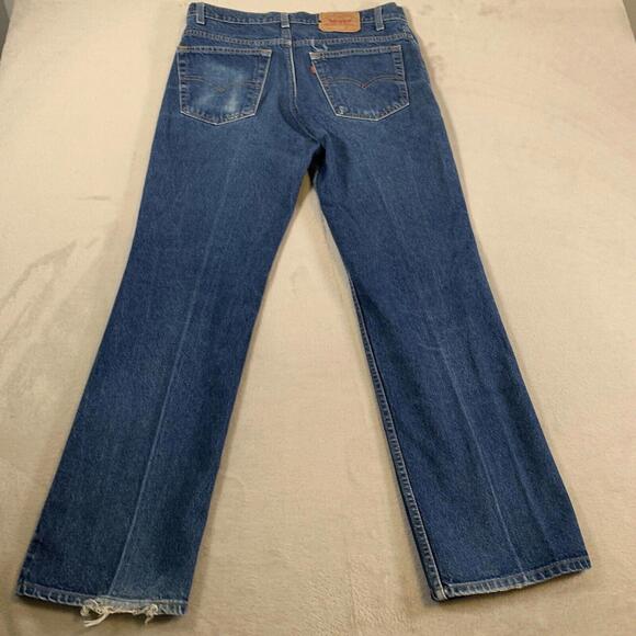 Vintage Levis Jeans Mens 36x31‎ Blue 517 Bootcut Red Tab 80s 90s Made in USA